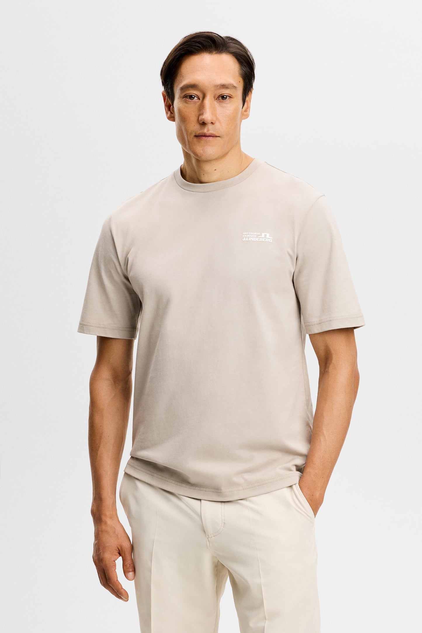 Grafik-T-Shirt / Oysterbraun
