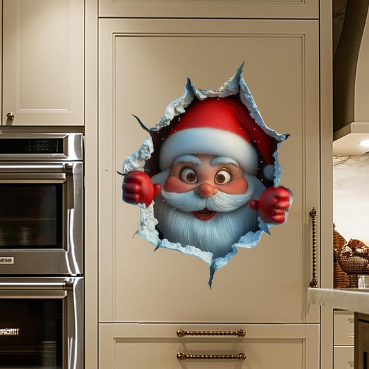 🎄🔥2D Weihnachten Kreativer Wandaufkleber