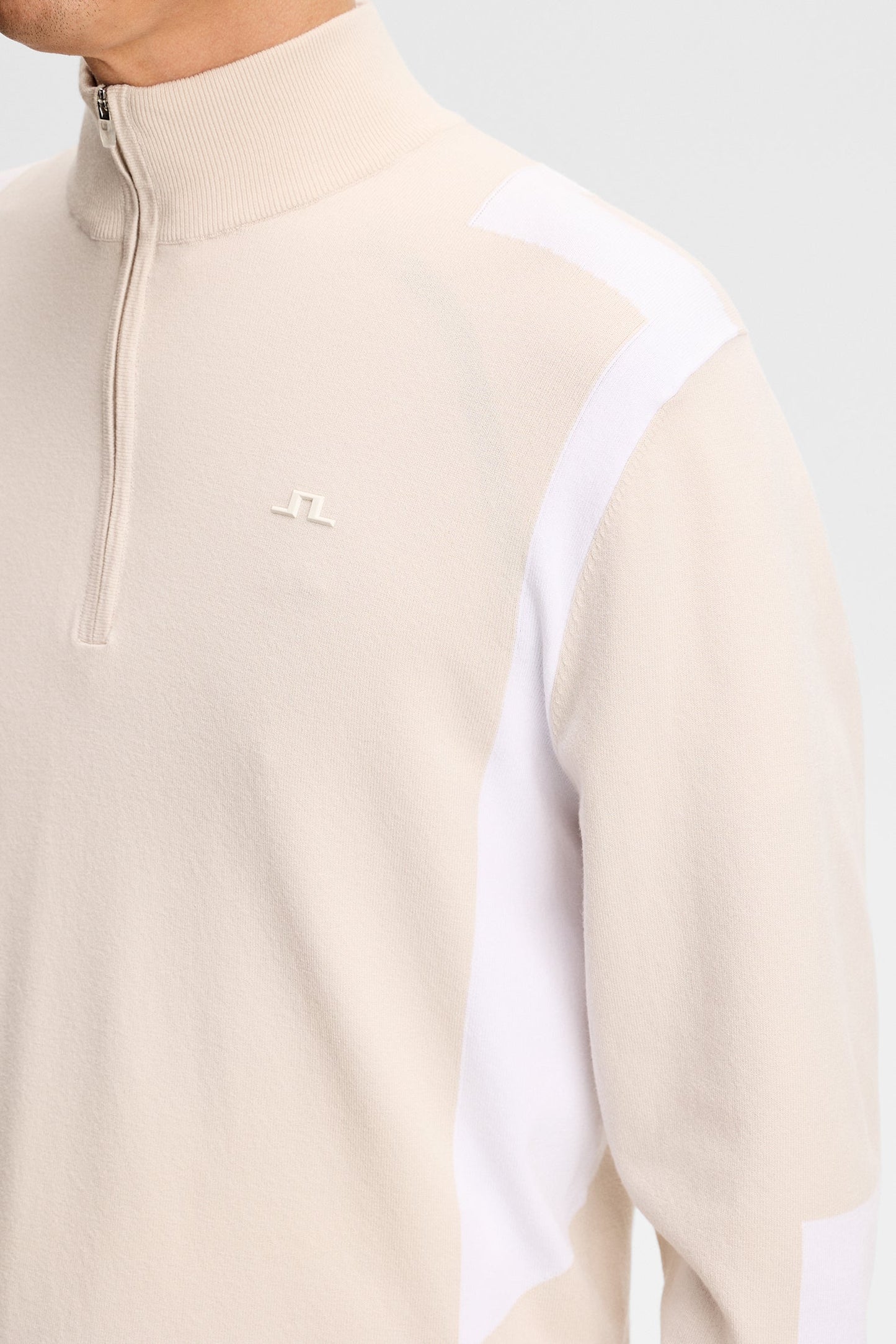 Kendrick Strickpullover mit Reißverschluss / Moonbeam