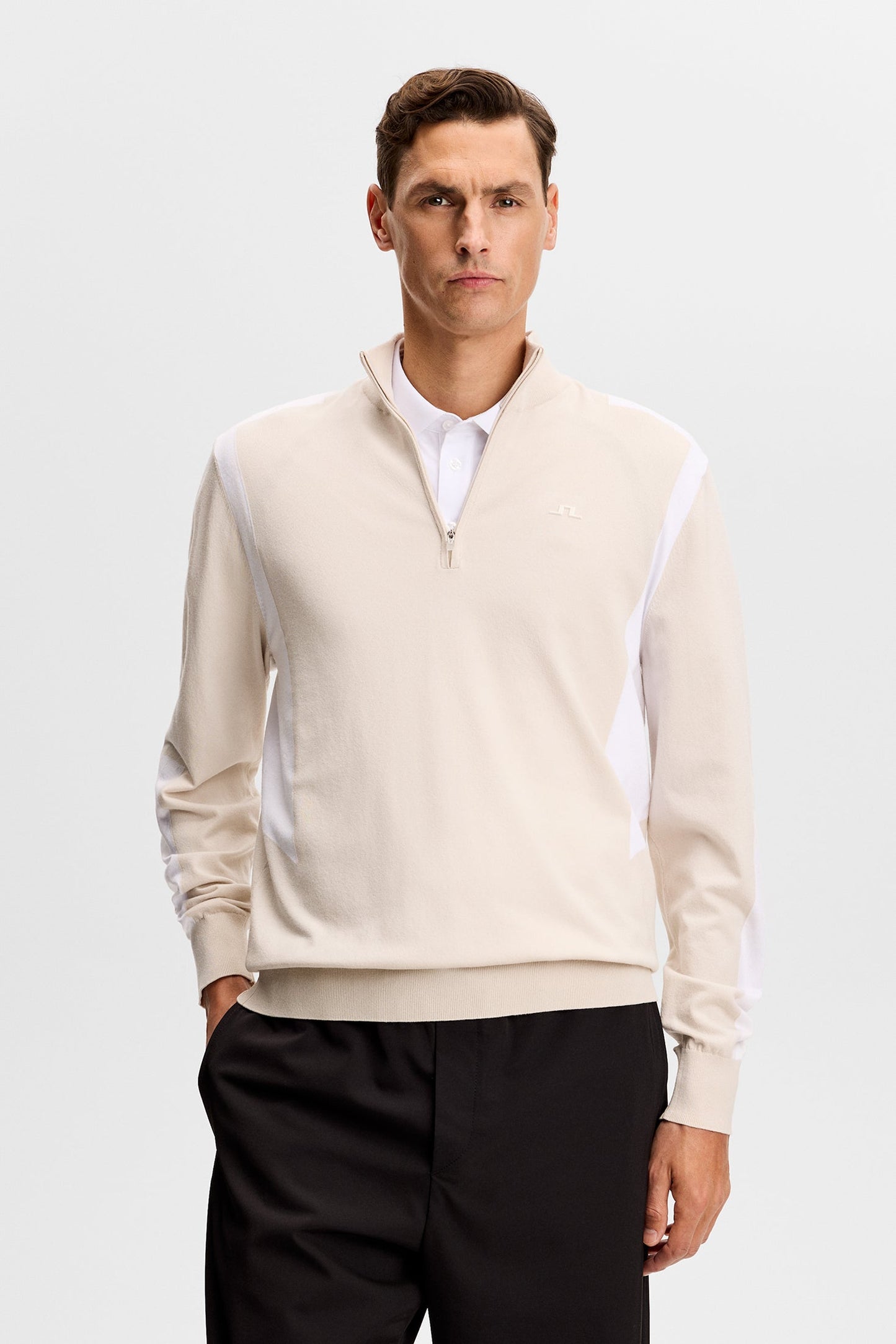 Kendrick Strickpullover mit Reißverschluss / Moonbeam